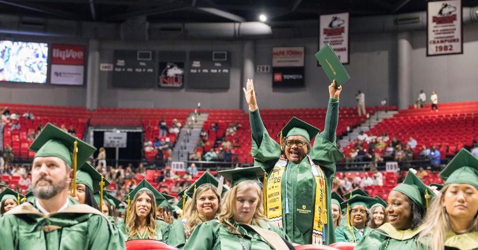 Rasmussen University graduate celebrates at commencement ceremony