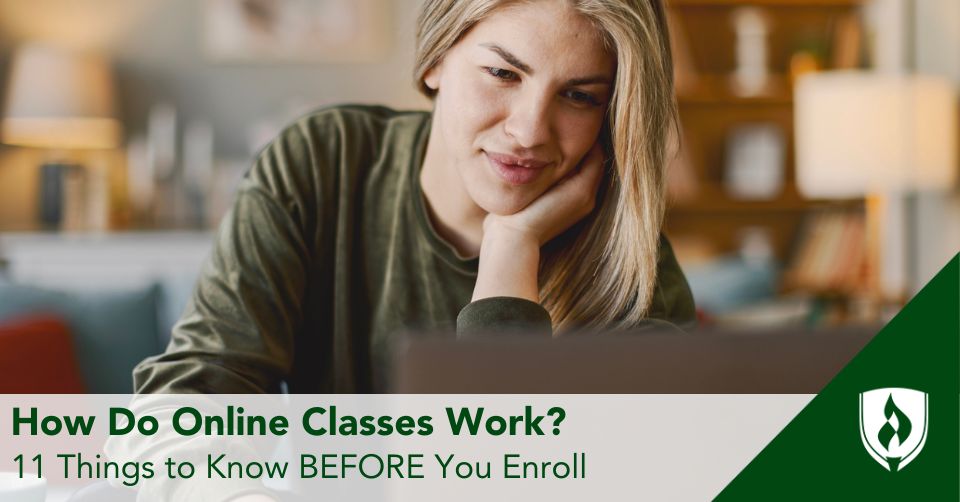 An online student logs into their first class