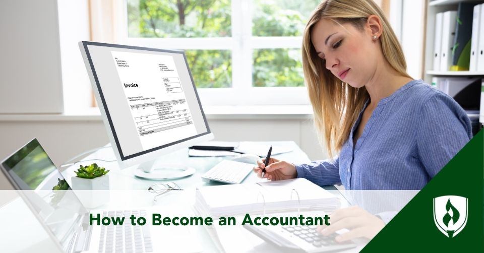 accountant using a calculator