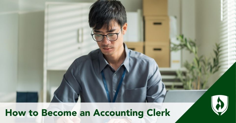 An accounting clerk