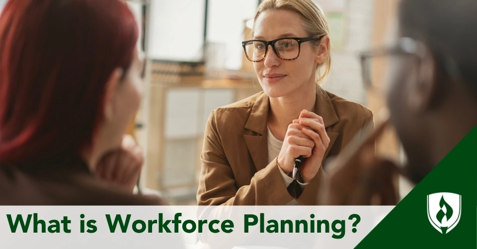 An HR specialist works with company leadership