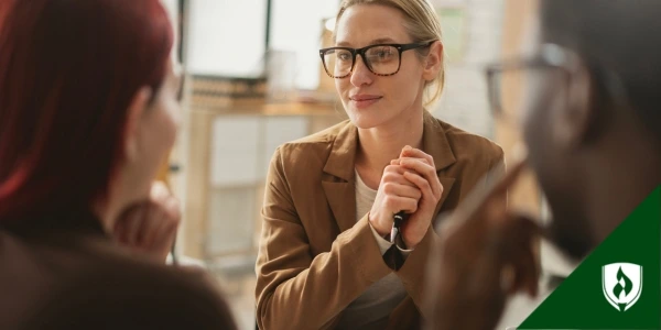 An HR specialist works with company leadership