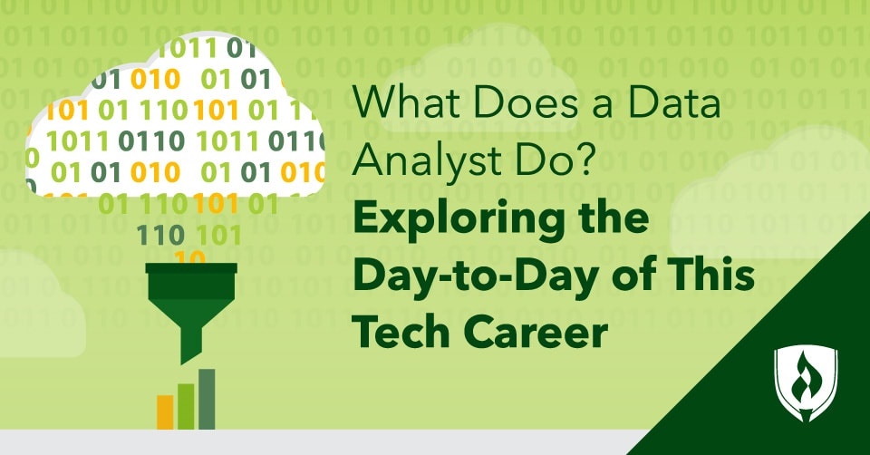 illustration of numbers coming out of a filter representing what does a data analyst do