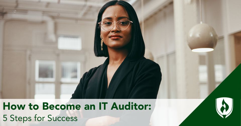 An IT Auditor looks at the camera