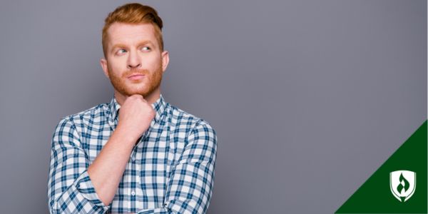 Prospective IT student makes a considering face