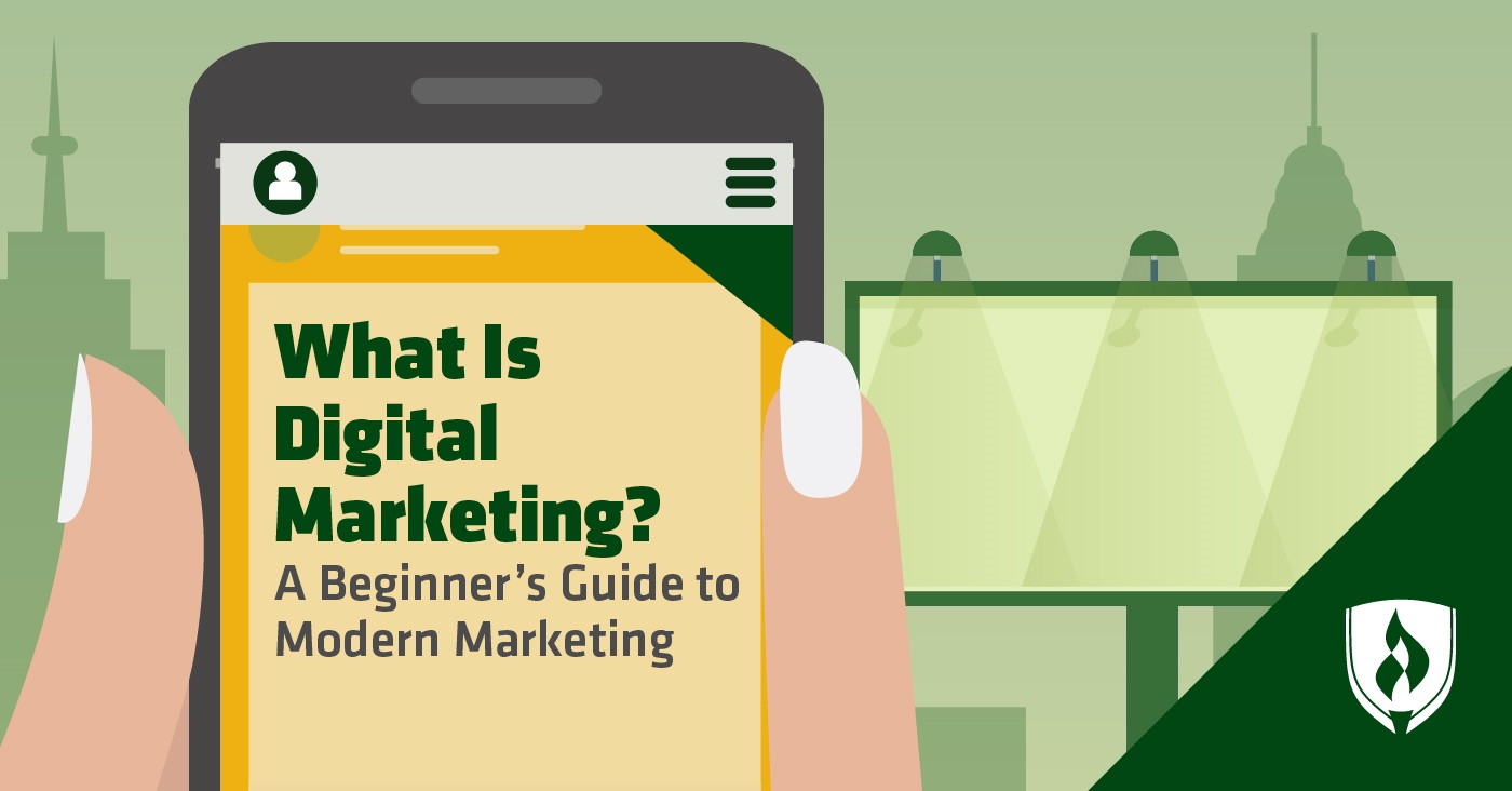 illustration of a digital marketing ad on a smart phone